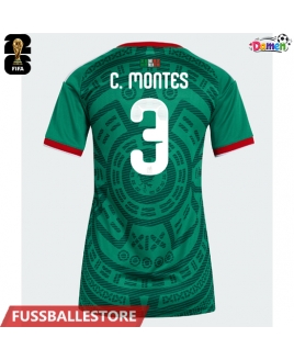Günstige Mexiko Cesar Montes #3 Heimtrikot Damen WM 2026 Kurzarm